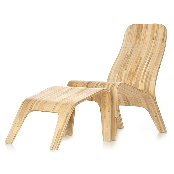 Wooden Angled Chair Main Image