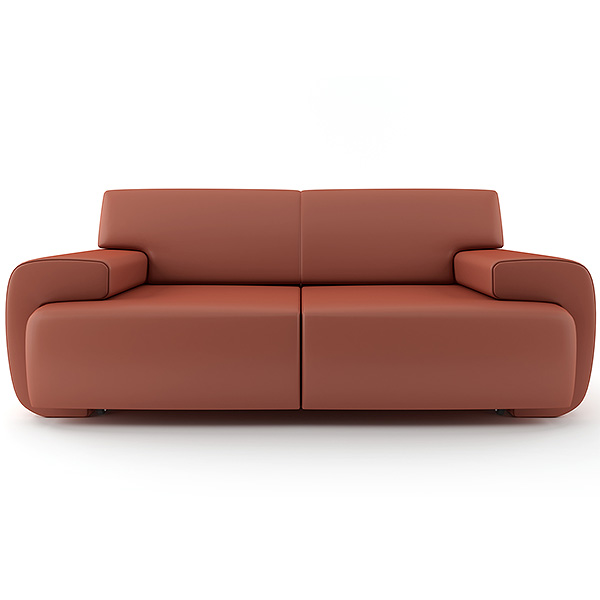 Plump Leather Sofa Main Image