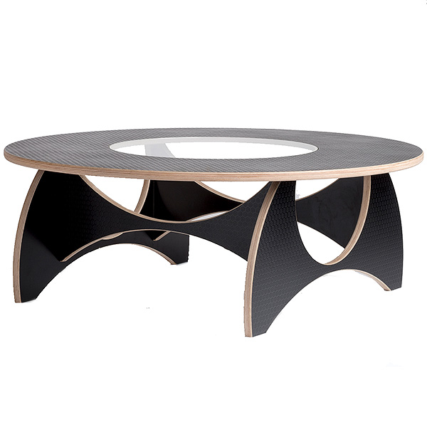 Abstract Wooden Coffee Table Main Image
