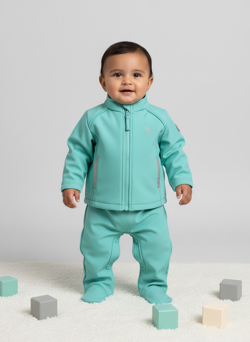 Aura Softshell Mid-Layer 0-3M Mint Main Image
