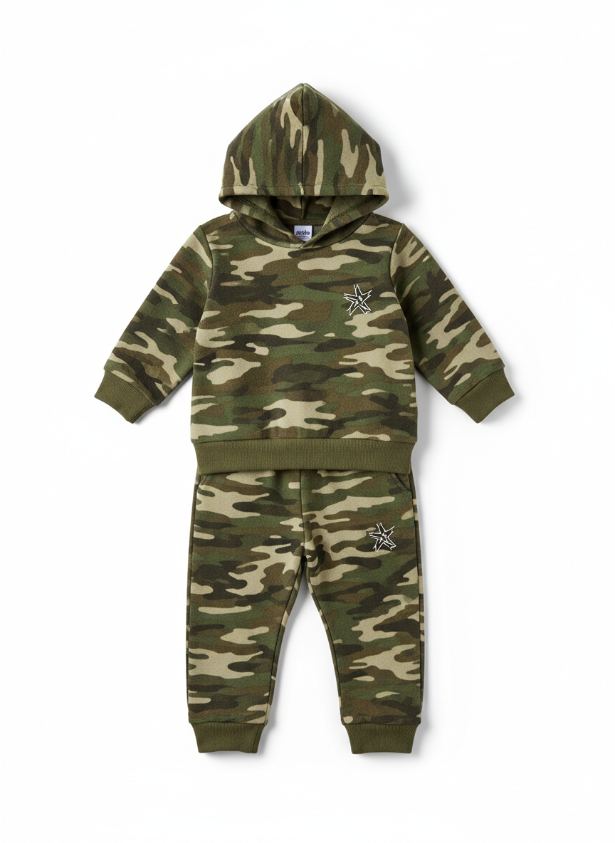 Rebel Camo Jogger Set 0-3M Green Camo Main Image
