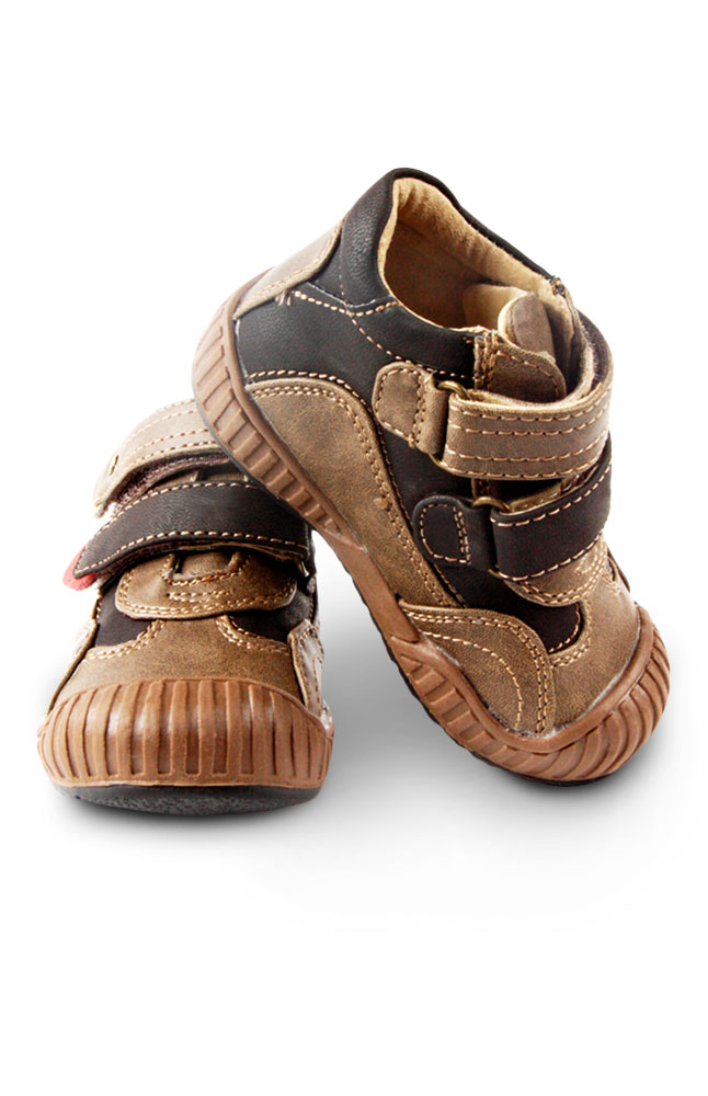 Luigi Valenti Baby Brown Leather Shoes Main Image