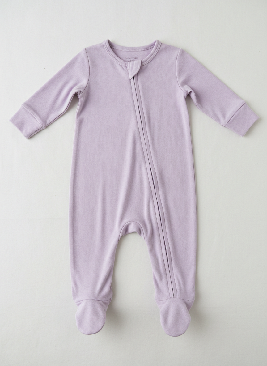 Aura Organic Bamboo Sleeper 9-12M Lilac Main Image