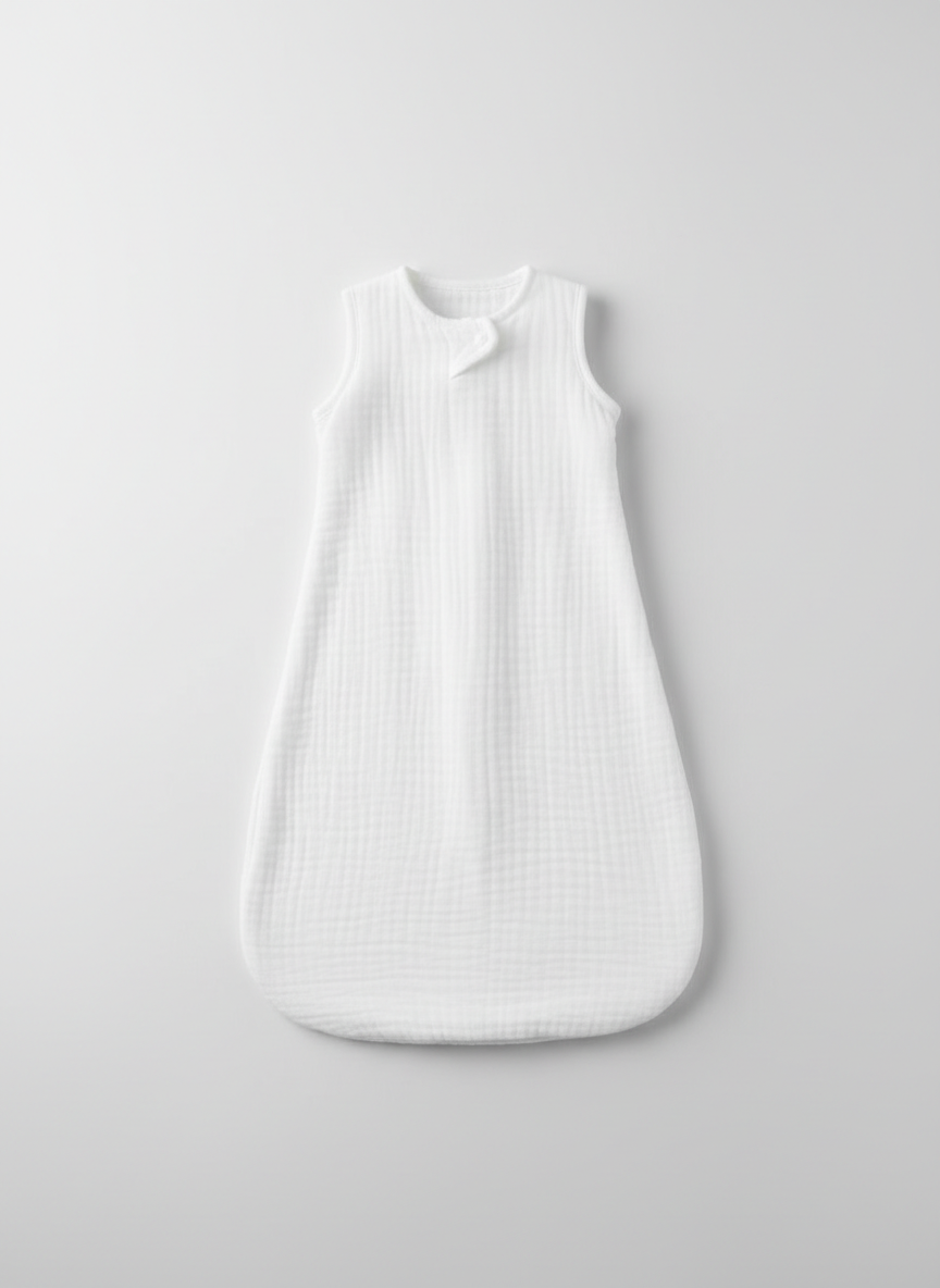 Vera Muslin Sleep Bag 6-9M White Main Image