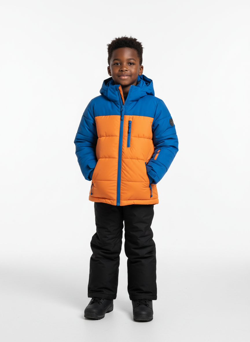 Solstice Colorblock Ski Jacket S Blue/Orange Main Image