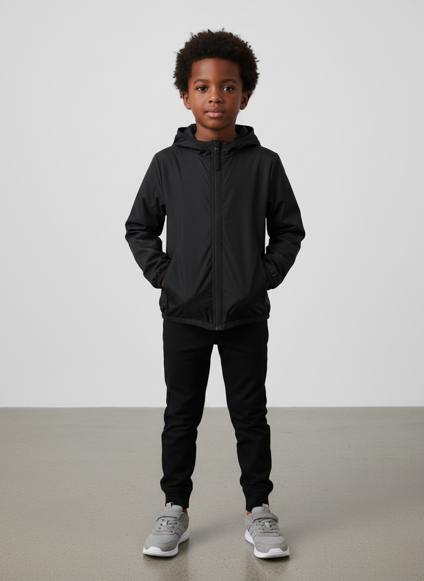 Aura Lightweight Windbreaker XS Black Main Image