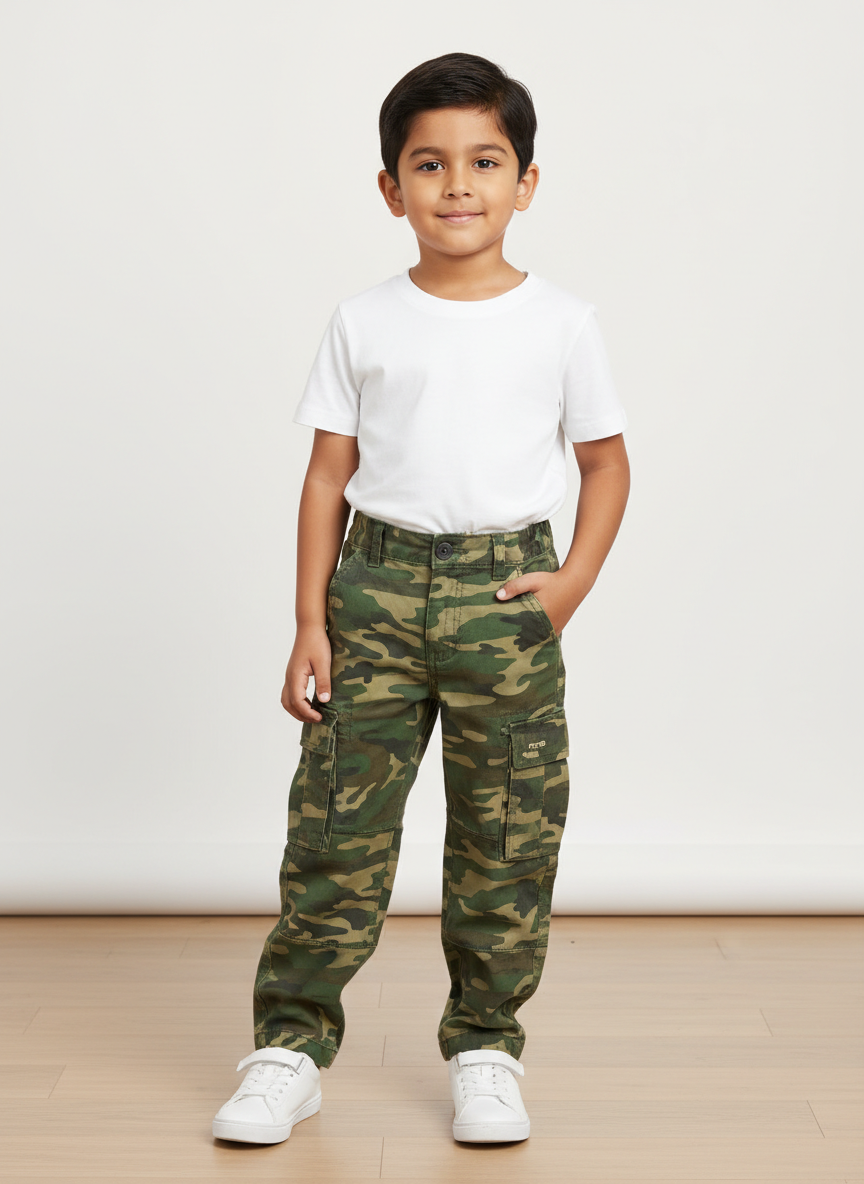 Rebel Camo Cargo Pant M Green Camo Main Image