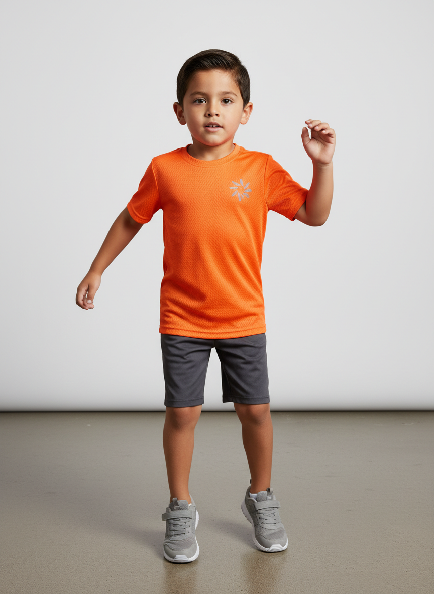 Solstice Tech Mesh Active Tee XS Neon Orange Main Image