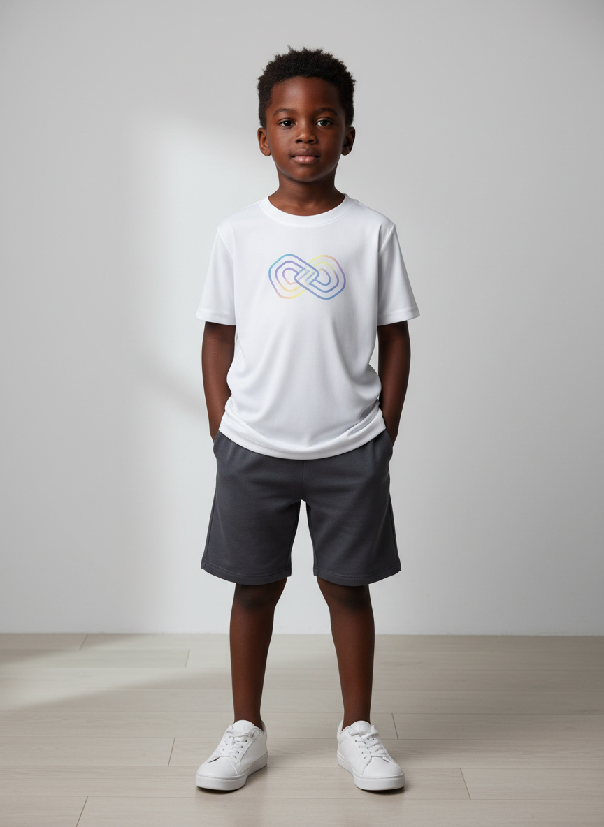 Lumina Color-Shift Logo Tee L White Main Image