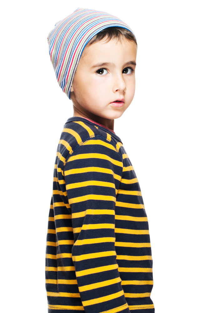 Gusso Orange and Black Striped T-Shirt Main Image