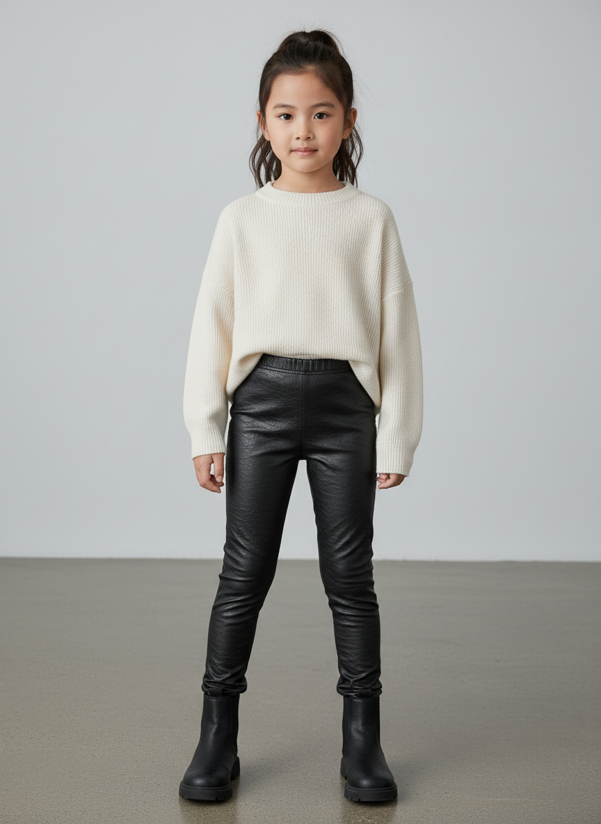 Rebel Faux Leather Legging S Black Main Image