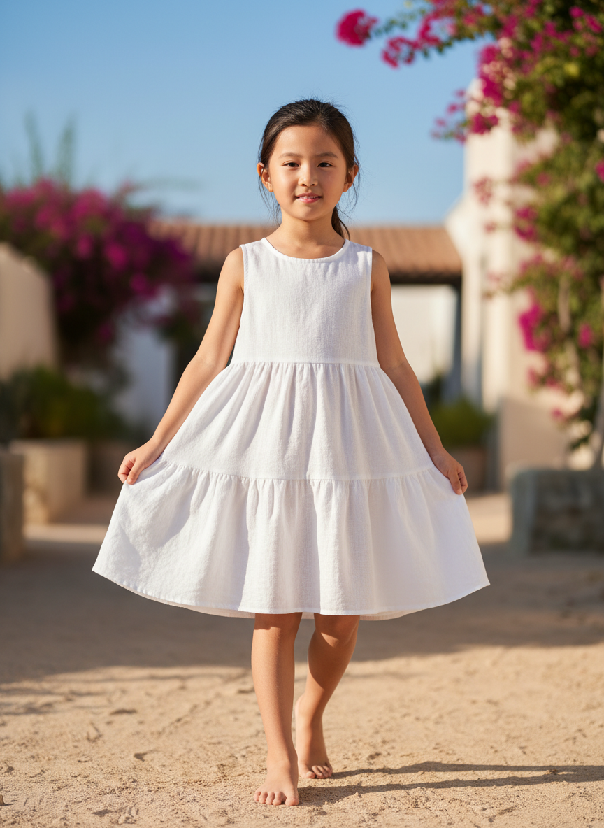 Solstice Sun-Kissed Sundress S White Main Image