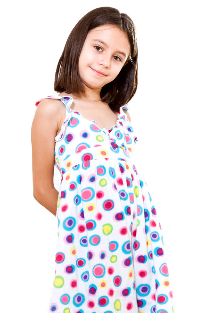 Versatil Girls' Pretty Polkadots Sundress Main Image