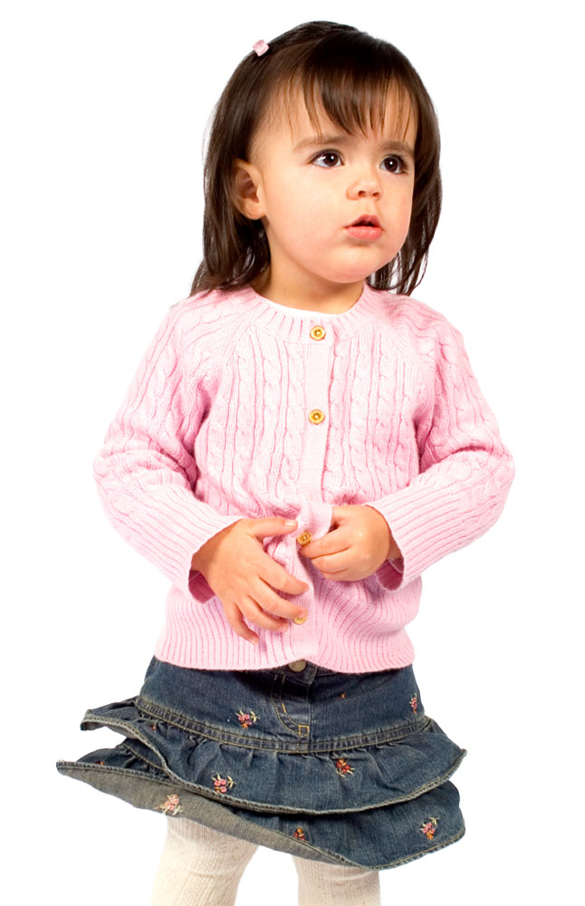 Albini Tots Girls' Tiered Denim Skirt Main Image