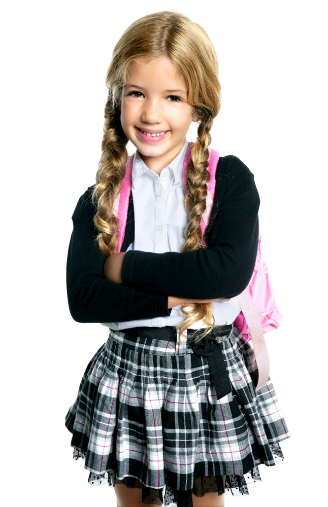 Versatil Girls' Pleated Tartan Skirt Main Image