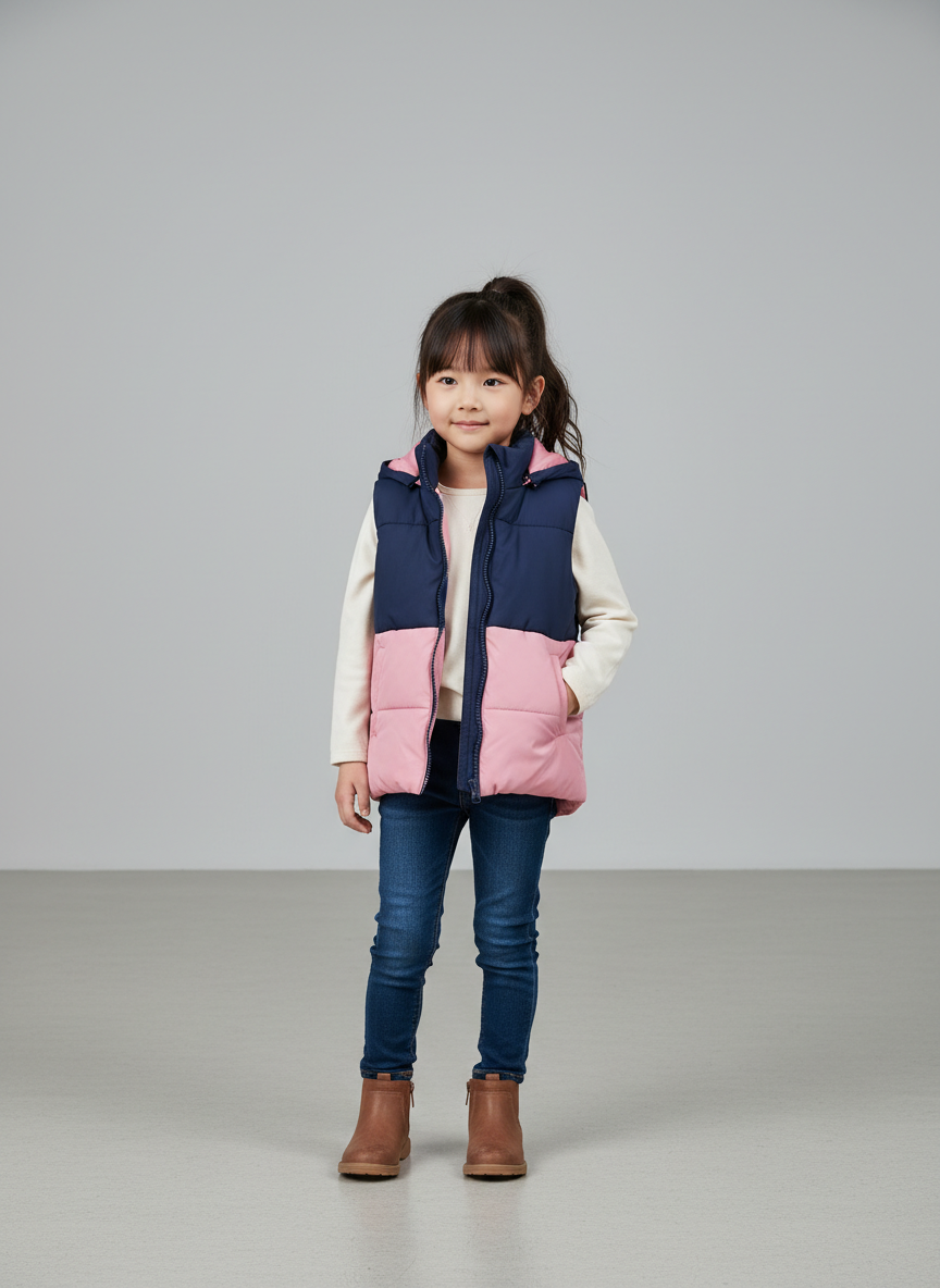 Solstice Reversible Winter Vest S Navy/Pink Main Image