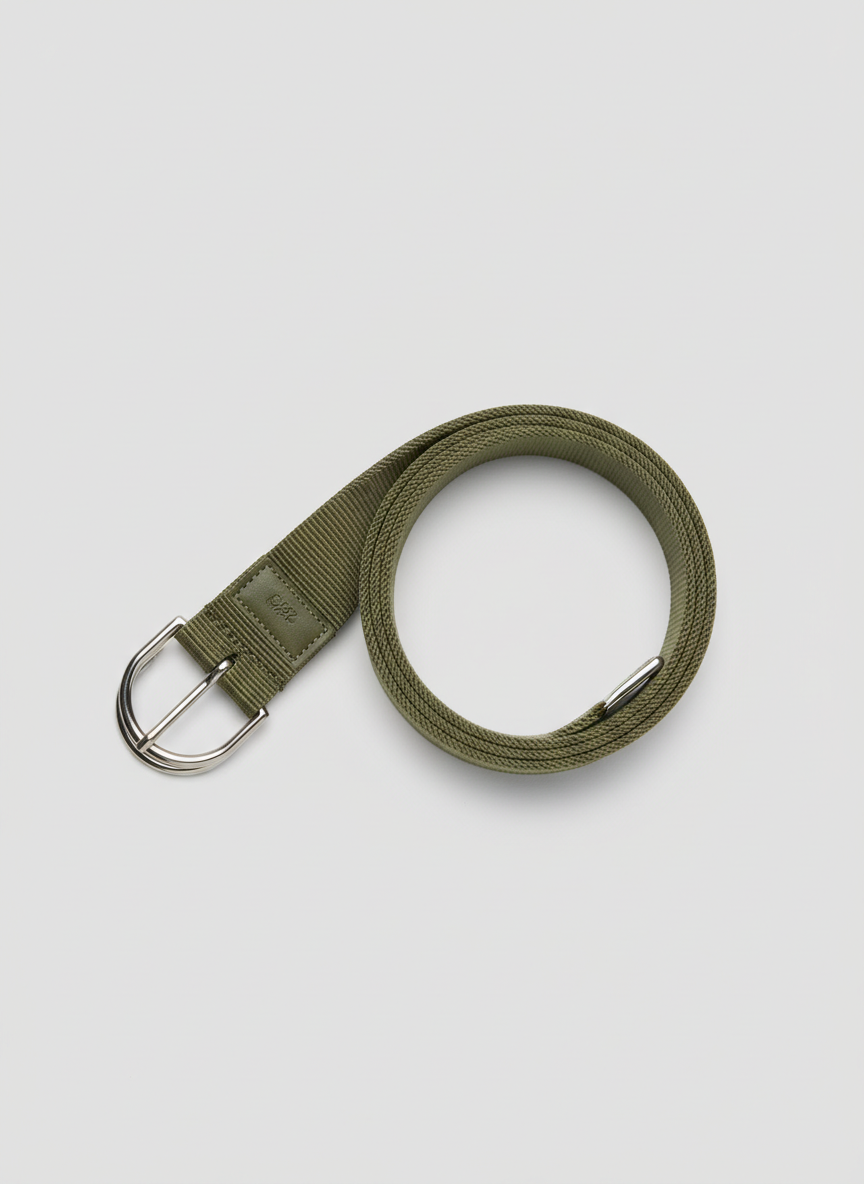 Aura Webbing D-Ring Belt Size 36 Olive Main Image
