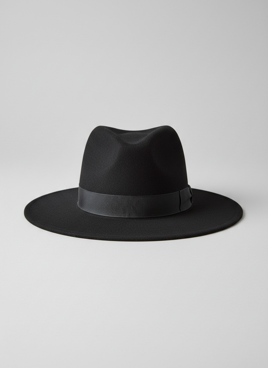 Aura Felt Fedora S/M Black Main Image
