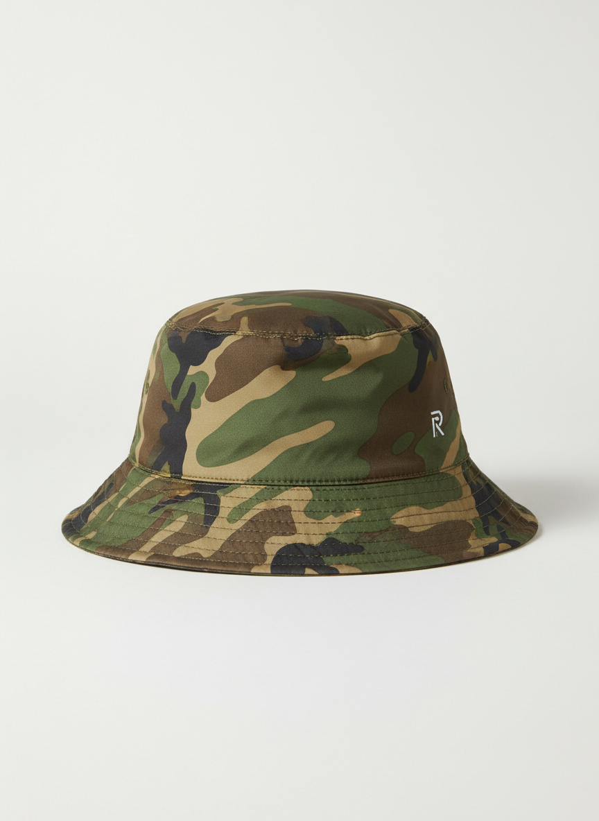 Rebel Nylon Bucket Hat Camo Main Image