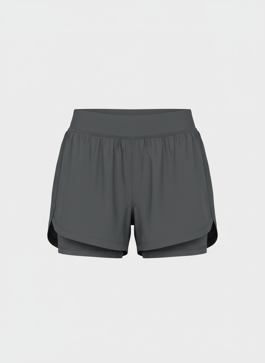 Vera 2-in-1 Running Short Small Charcoal Main Image