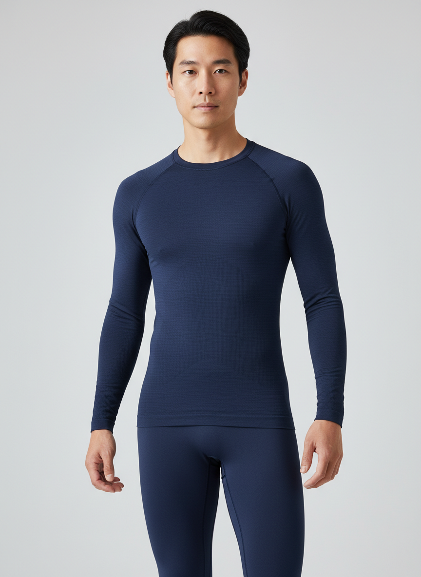 Vera Seamless Long Sleeve X-Large Navy Main Image