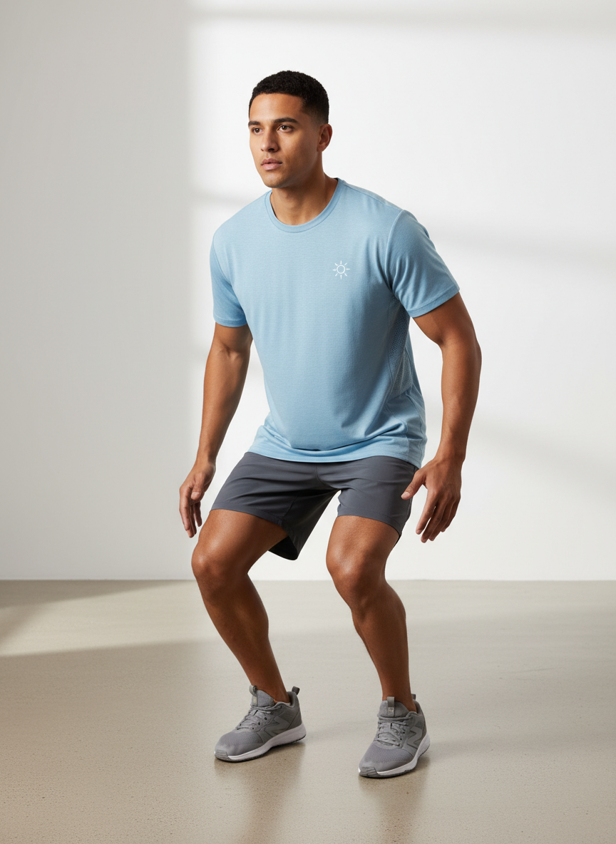 Solstice Cool-Touch Training Tee Large Ice Blue Main Image