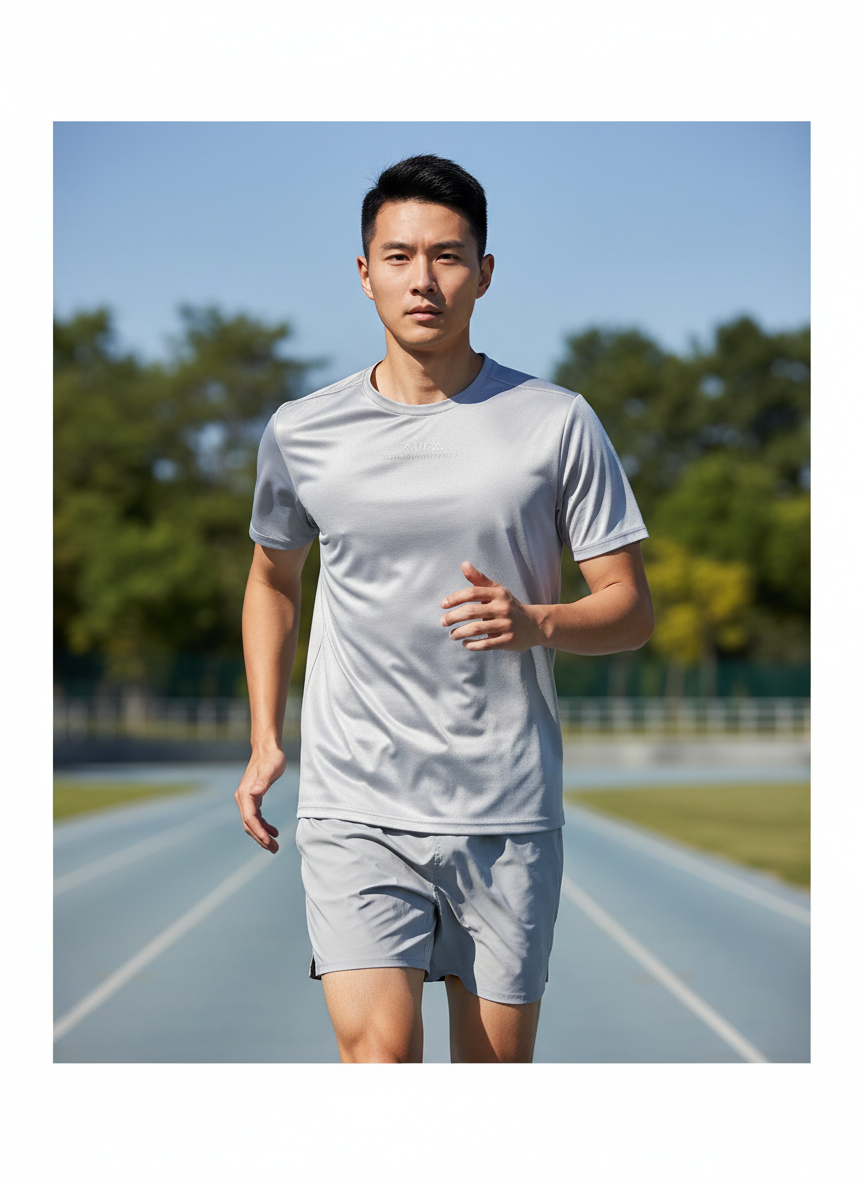 Aura Lightweight Wind Tee Large Silver Main Image