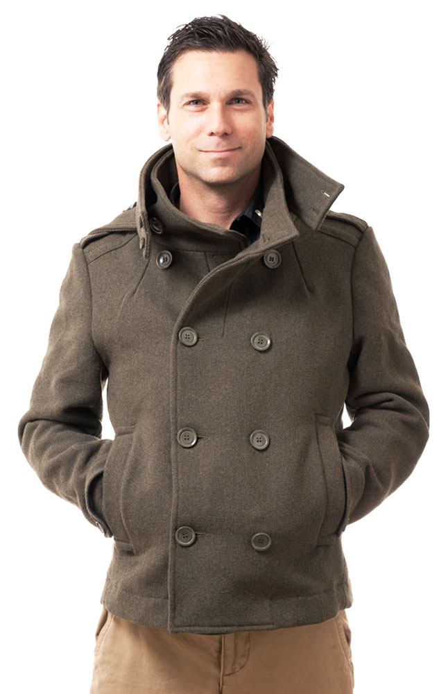 Hermitage Collection Double-Breasted Pea Coat Main Image