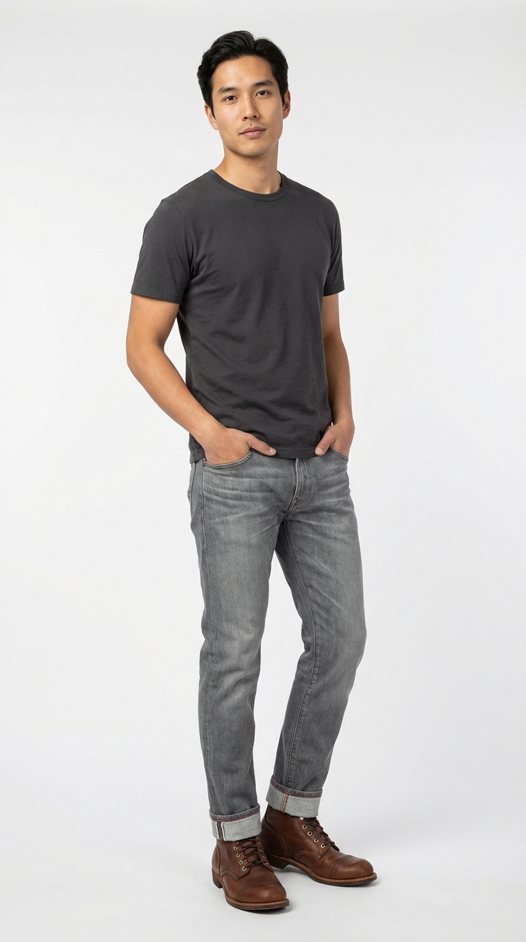 The Selvedge Grey Taper Main Image