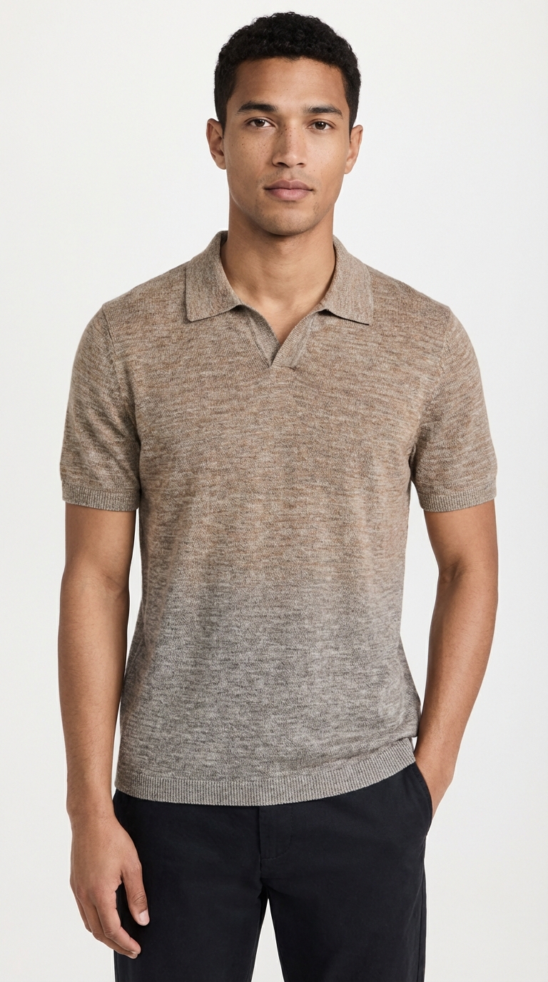 The Gradient Heather Polo Main Image