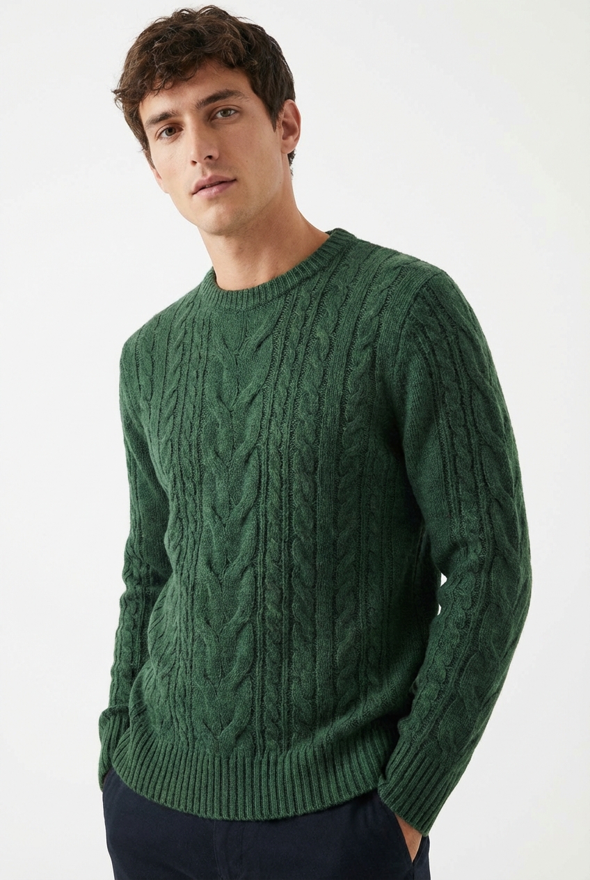 The Highland Cable Knit Sweater Main Image