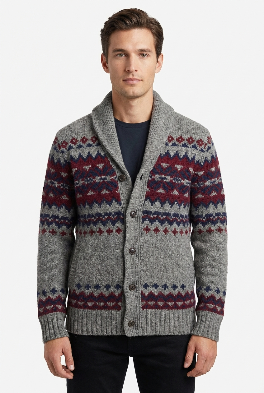 The Nordic Fair Isle Cardigan Main Image