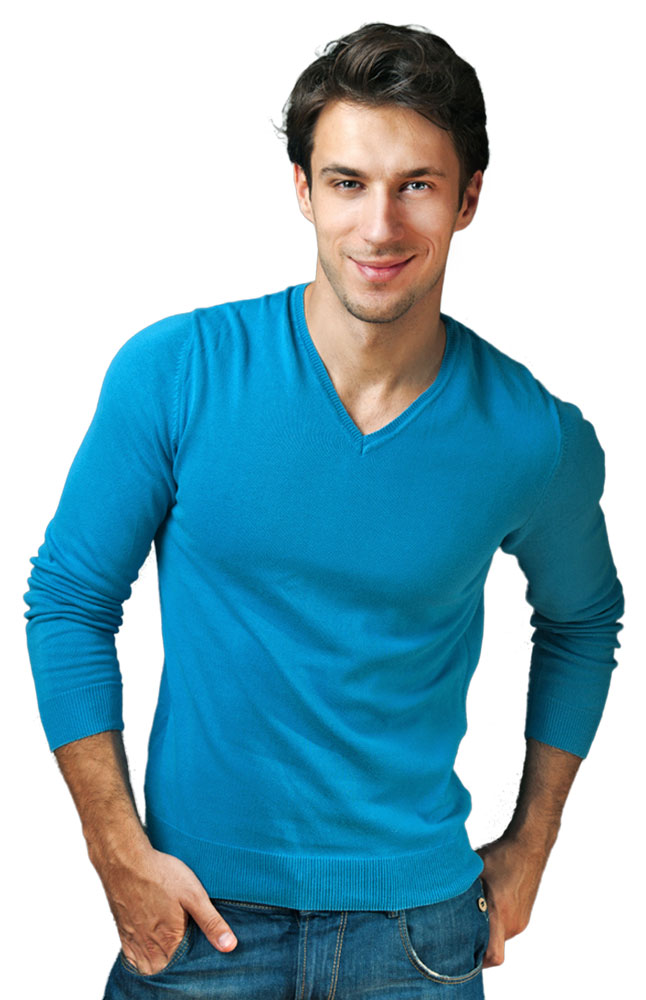Versatil V-neck Cotton T-shirt Main Image