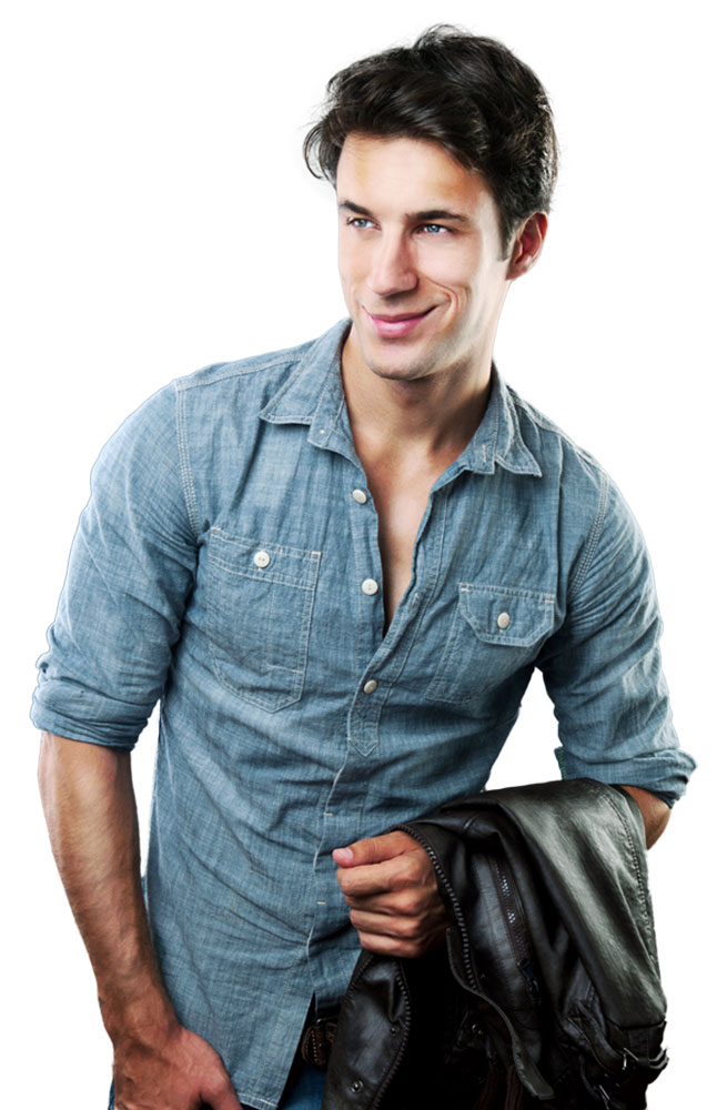 Gusso Fitted Denim Shirt Main Image