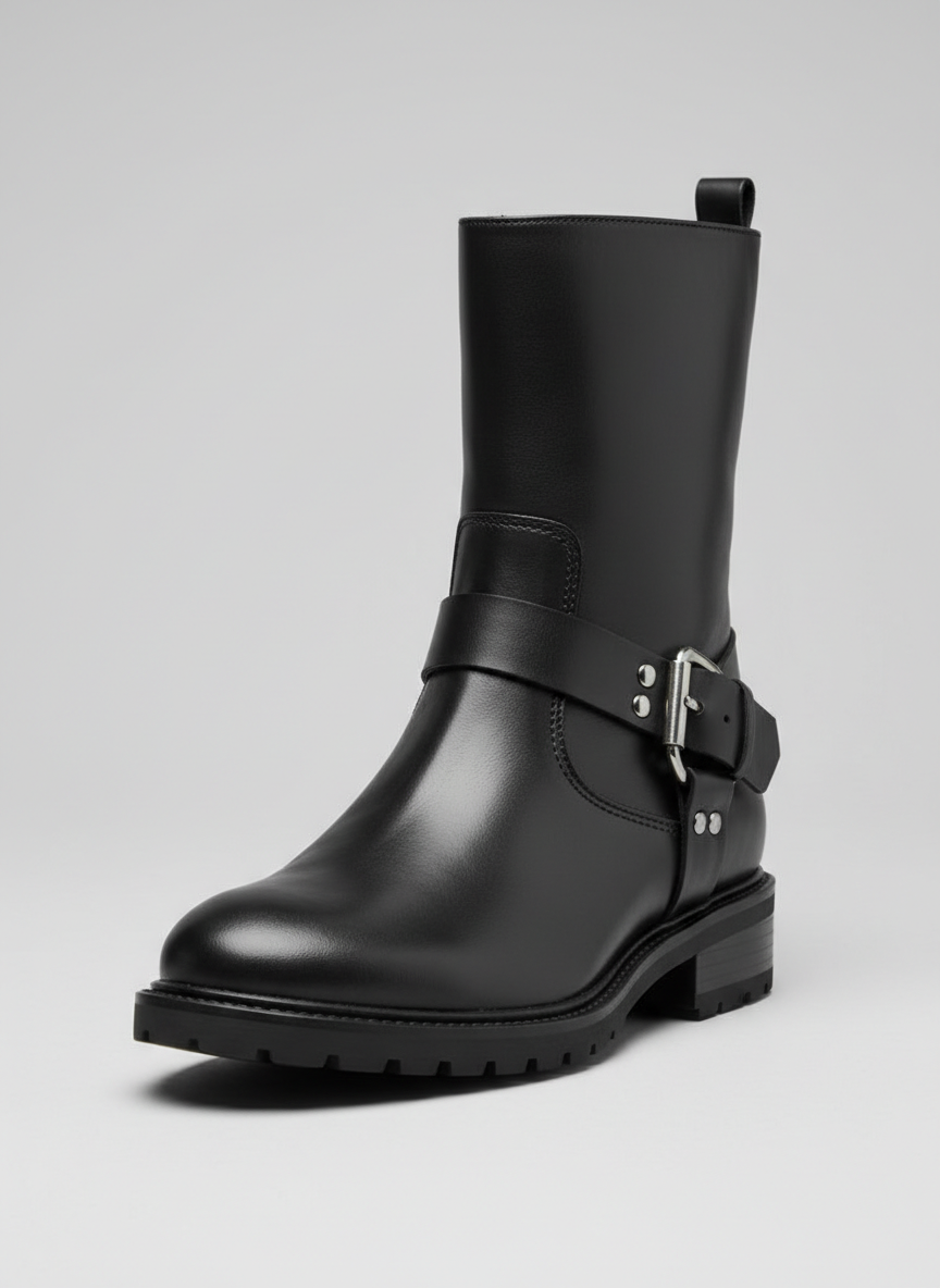 Rebel Zip-Up Harness Boot Size 10 Black Main Image