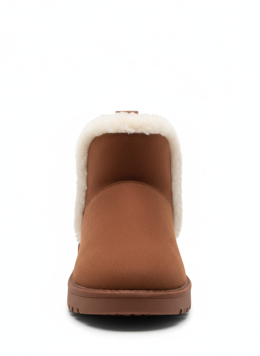 Vera Faux Shearling Bootie Size 9 Chestnut Main Image