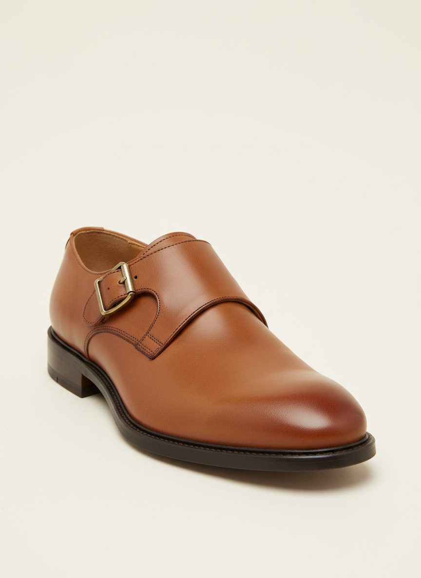 Solstice Monk Strap Shoe Size 10 Brown Main Image