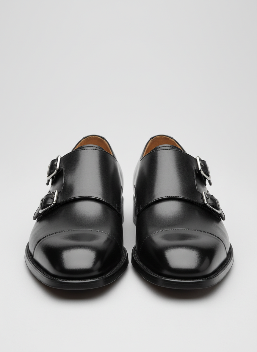 Aura Double Monk Strap Size 11 Black Main Image