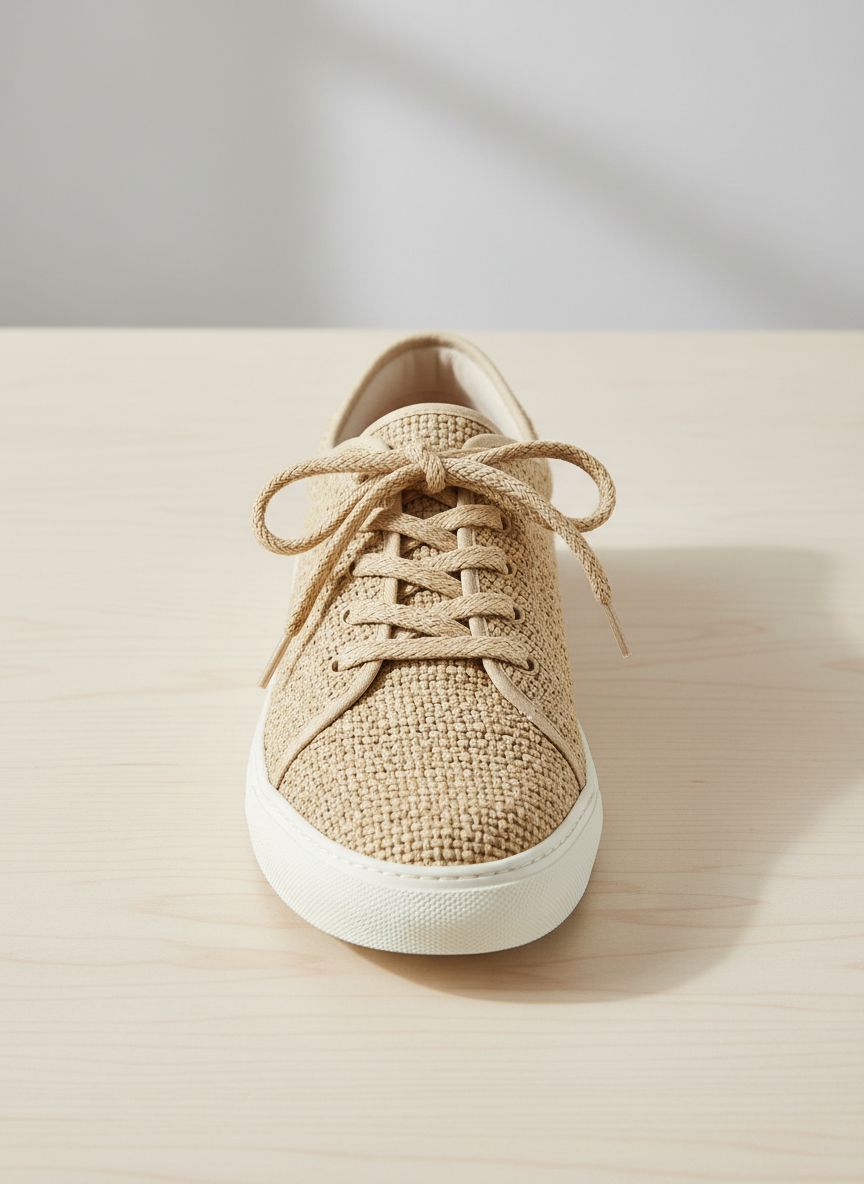 Aura Woven Summer Sneaker Size 9 Natural Main Image