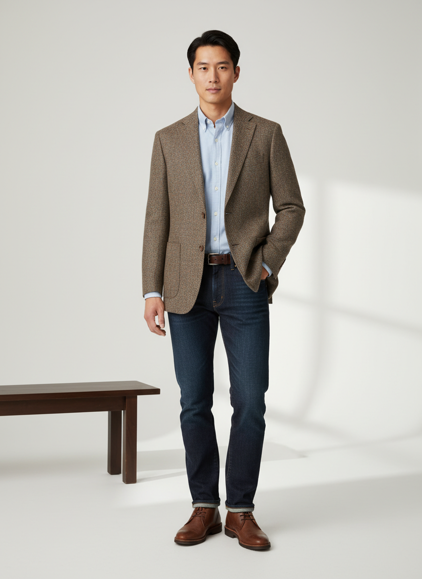 Solstice Tweed Sport Coat 40R Brown Main Image