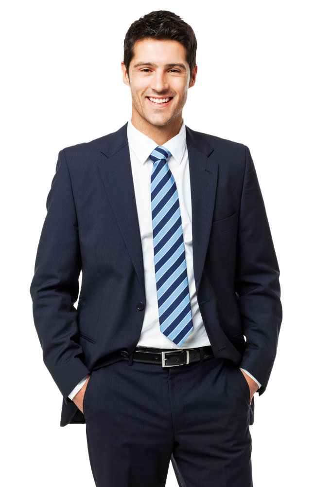 Luigi Valenti Navy Blue Formal Suit Main Image