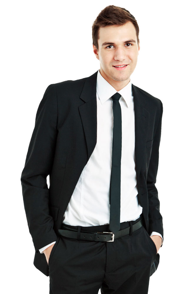 Hermitage Black Skinny Suit Main Image