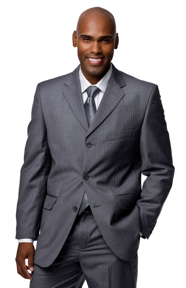 Hermitage Gray Traditional Three Button Suit Main Image