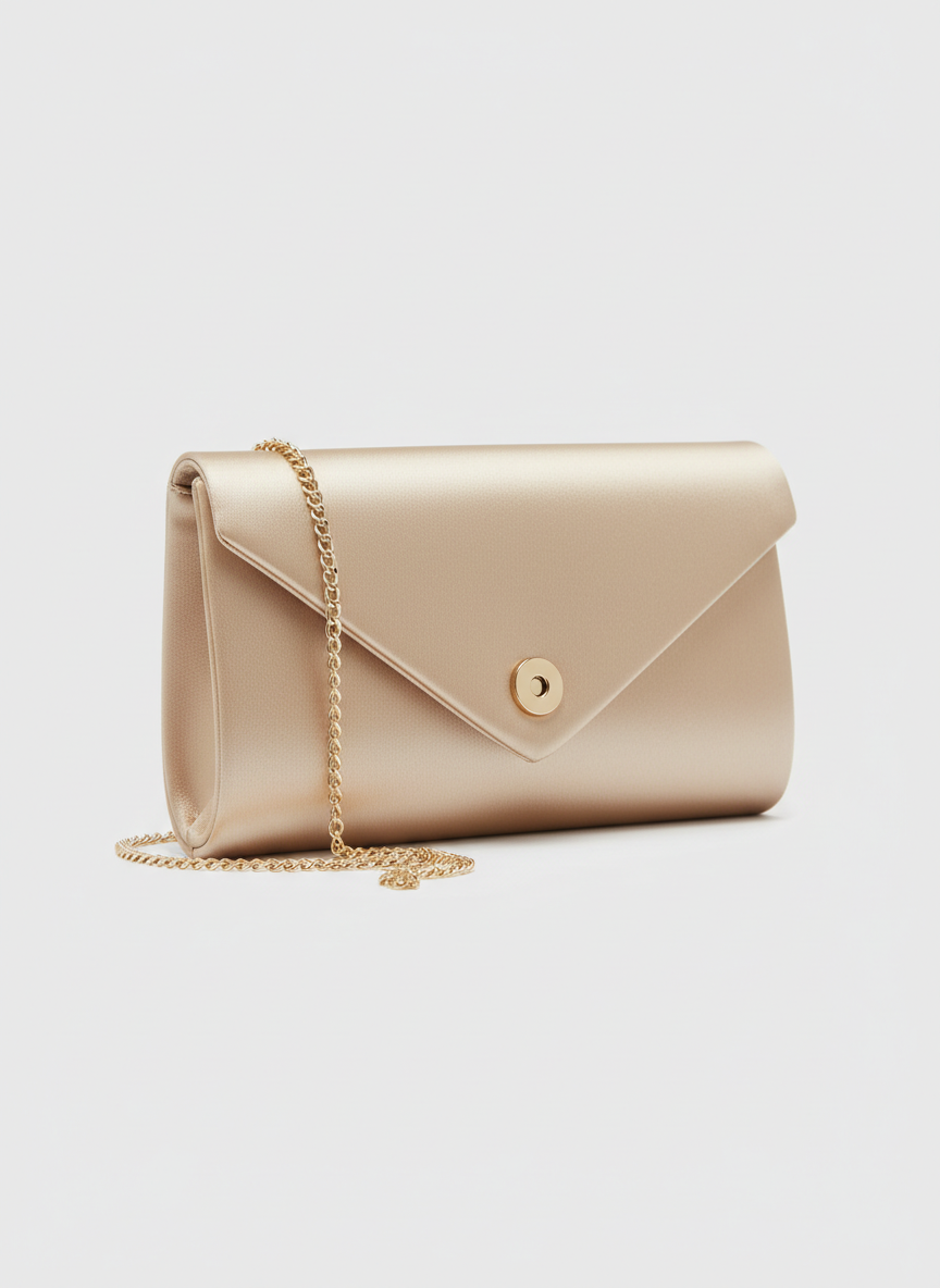Vera Envelope Clutch Champagne Main Image