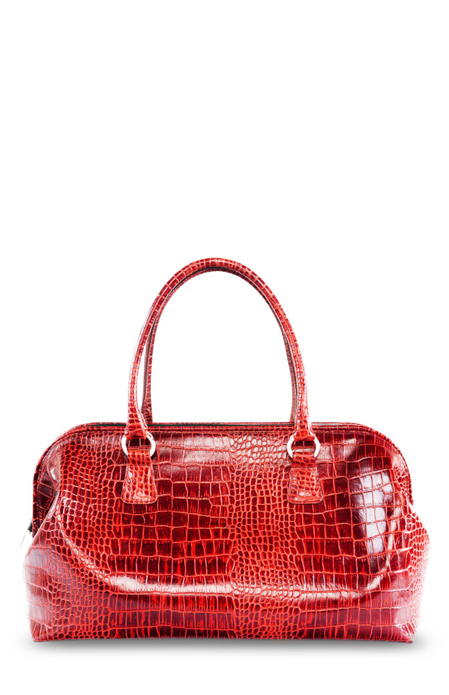 Borsati Red Crocodile Handbag Main Image