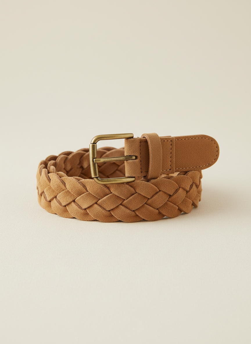 Solstice Braided Suede Belt Small Main Image
