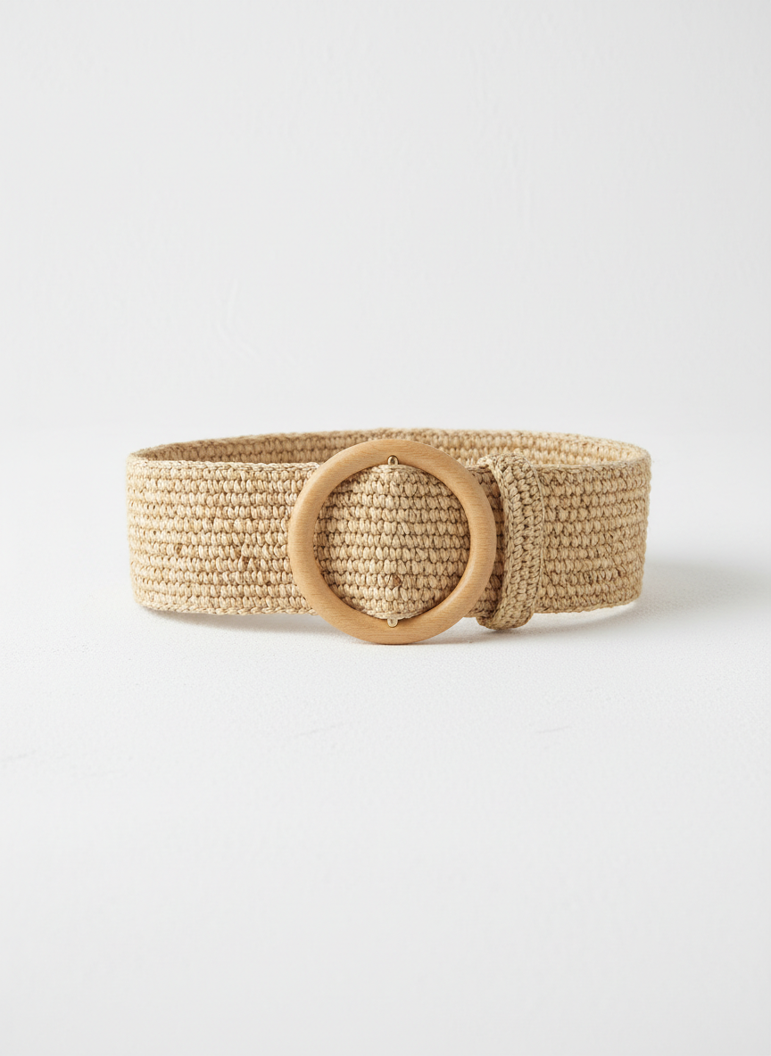 Vera Woven Straw Belt Small Main Image