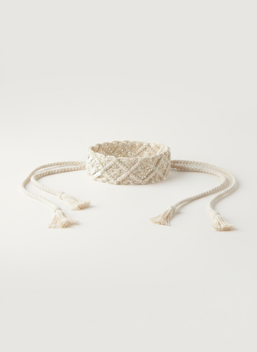 Solstice Macrame Tie Belt Small Main Image