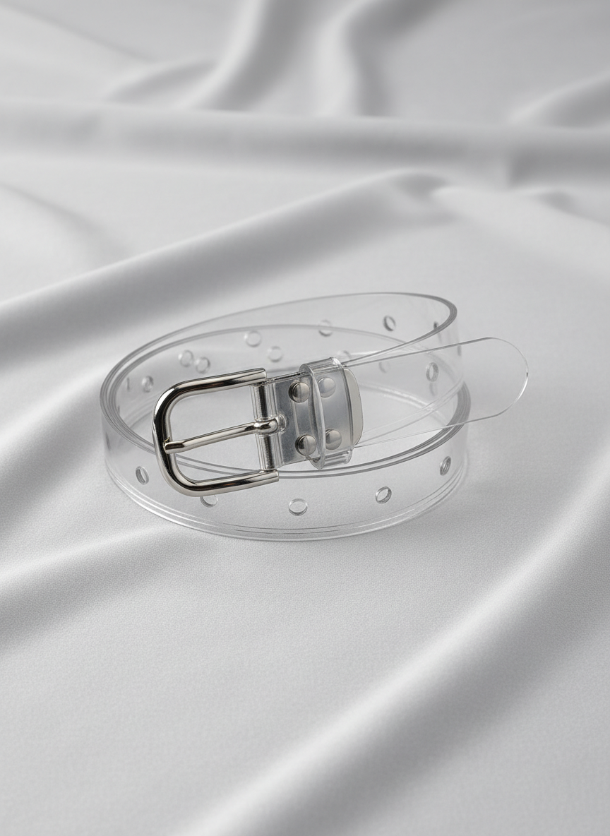Rebel Transparent PVC Belt Medium Main Image