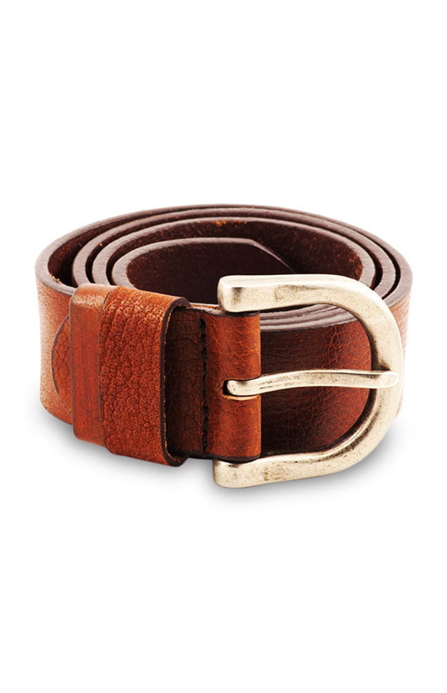 Luigi Valenti Brown Leather Belt Main Image